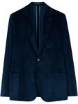 Вельветовый блейзер Paul Smith, синий - фото