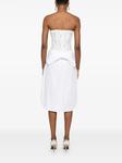Giuseppe Di Morabito деконструированное платье миди, белый - фото 4