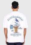 Футболка с принтом HEAVY ICE CREAM Dropsize, белый - фото