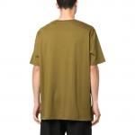 Футболка BALMAIN с логотипом, оливковая - фото 4