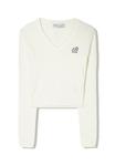Джемпер Bershka Jumper, Beige - фото 4