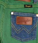 Прямые джинсы wrangler со вставками Mini Rodini, зеленый - фото 3