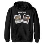 Толстовка с рисунком и рисунком «Звездные войны», «Мандалорец» для мальчиков 8–20 лет. Star Wars, черный - фото