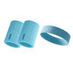 Защитный набор для бадминтона, бега, велоспорта, хайкинга, баскетбола и тенниса unisex Jeep, protective gear three-piece set серый[high-rebound lightweight wrist brace *2+thin breathable sweatband *1] - фото 2