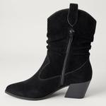 Женские модные западные сапоги до середины икры Amazon Essentials, Black - фото 3