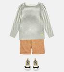 Эймерик топ в полоску из хлопка Bonpoint, Late Blue - фото 2