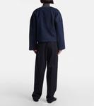 Укороченная джинсовая куртка Dev Fforme, индиго - фото 3