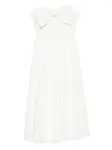 Платье миди с бантом Nissa, белый - фото