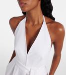 Платье макси из хлопкового габардина Max Mara, Bianco - фото 4