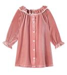 Платье Baby Lili из бархата с оборками C'era Una Volta, Dusty Pink - фото 2