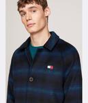 Пальто мужское Tommy Jeans с добавлением шерсти, черный/синий - фото 4