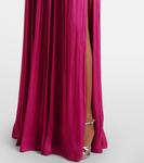 Платье аттина с бретелями халтер Costarellos, Magenta (1279) - фото 5