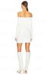 Платье мини Enza Costa x REVOLVE Off-shoulder Sweater, цвет Winter White - фото 3