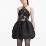 Self-portrait Автопортрет Слип-платье Women's Classic Black - фото 4