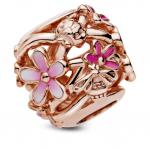 Шарм Openwork Pink Daisy Flower Pandora, стерлинговое серебро - фото 6