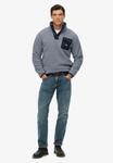 Джемпер Superdry & Co FUJI HALF POPPER, Washed Denim Blue/Blue - фото 2