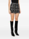 ROTATE BIRGER CHRISTENSEN юбка мини из ткани букле, черный - фото 3