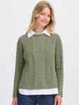 Свитер Oxmo OXFSANVI PU 1 , Olive - фото 5