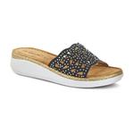 Женские шлепанцы Flexus by Spring Step Windom со стразами, черный - фото