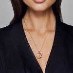 Pandora Женское розовое ожерелье - фото 5