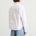 Рубашка Oxford Script About:Blank, белый/коричневый - фото 3