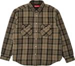 Рубашка Supreme Quilted Flannel Snap 'Black', черный - фото