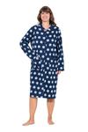 Длинный халат Ulla Popken, Night Blue/Light Blue - фото 2