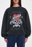 Толстовка LOVE KILL SLOWLY CREW NECK  Ed Hardy, черный - фото