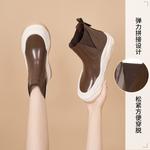 Ботинки Челси женские коричневый Joy&Mario - фото 8