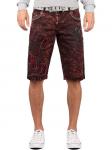 Джинсовые шорты Cipo & Baxx, бордовый - фото