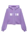 Худи с рукавами-баллонами MSGM, фиолетовый - фото