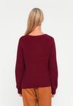 Джемпер VILA VICHING O NECK STRUCTURED, Cabernet/Bordeaux - фото 3