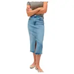 Юбка Vero Moda Natalie denim skirt, синий - фото