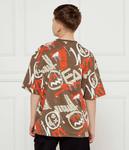 Футболки Oversize fit Ea7, коричневый - фото 3