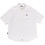 Bape One Point Oxford S/S рубашка A BATHING APE, синий - фото 8