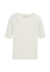 Футболка TOM TAILOR DENIM Basic T-shirt, Off White/Off-White - фото 5