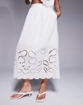 Юбка макси River Island с вышивкой в белом цвете - фото 5