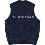 Свитер-майка Chenille Supreme, синий/темно-синий - фото 8