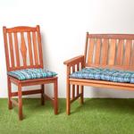 Подушка на стул Homescapes синий, 108/42/5 см - фото 6