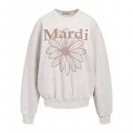 Свитер с цветочным принтом MARDI MERCREDI, средне-серый - фото 5