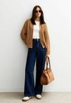 Кардиган New Look MOSS STITCH OPEN FRONT, Camel - фото 2