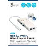 Док-станция j5create USB 3.1 Gen 1 Type-C Multi-Adapter Hub JCA374 - фото 4