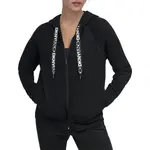 Толстовка DKNY Two Tone Logo Drawcord full zip, черный - фото 4