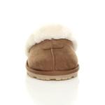 Тапочки на плоском каблуке AJVANI, коричневый - фото 6