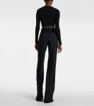 Широкие брюки с высокой посадкой Rick Owens, черный - фото 3