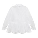 Блуза Comme des Garçons Noir Pleated Blouse, White - фото 2