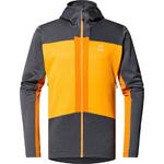 Толстовка Haglöfs ROC Flash Mid Full Zip, желтый - фото