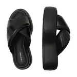 Кожаные шлепанцы с пузырьками Calvin Klein, черный - фото 3