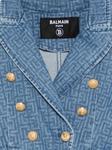 Balmain Kids двубортный блейзер, синий - фото 3
