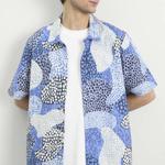 Рубашка Гейба Folk, dot print синий mono - фото 5